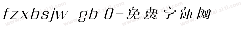 fzxbsjw  gb 0字体转换
